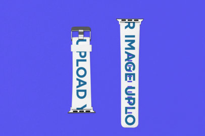 Mockup of a Watch Band Placed on a Customizable Surface
