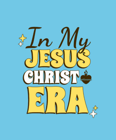 T-Shirt Design Creator Featuring a Christian Era Theme