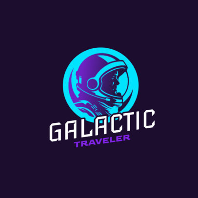 Online Logo Maker Featuring an Illustrated Astronaut
