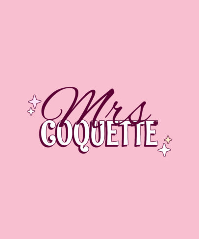 T-Shirt Design Generator Featuring a Coquette-Inspired Quote and an Elegant Aesthetic