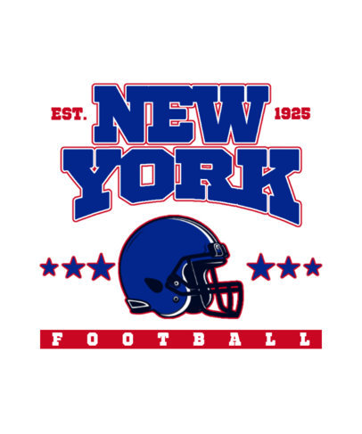 T-Shirt Design Maker Inspired by the New York Giants Football Team 6888h