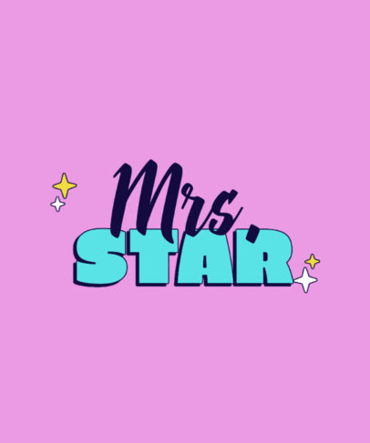 Online T-Shirt Design Maker Featuring a Mrs Theme