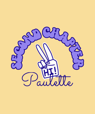 T-Shirt Design Creator Featuring a Character-Themed Quote