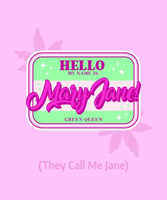 Placeit - Girly T-Shirt Design Maker Featuring a Cannabis Theme