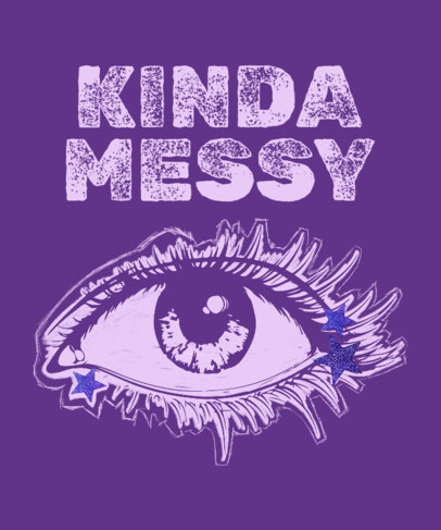 Quote T-Shirt Design Generator Featuring an Eye Graphic Inspired by Olivia Rodrigo