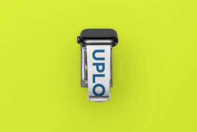 Mockup of a Smartwatch with a Customizable Watch Band 