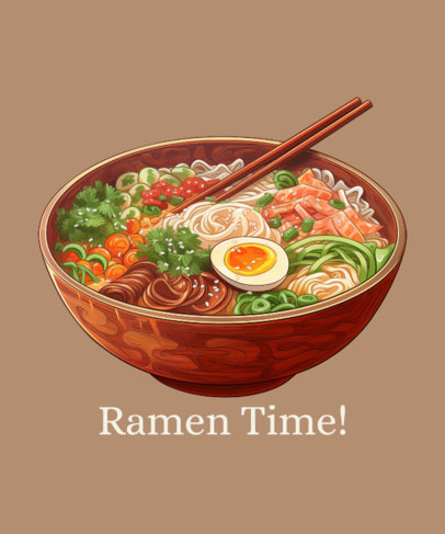 Ramen-Themed T-Shirt Design Maker Inspired by Studio Ghibli
