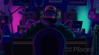 Intro Video Creator for a Radio Music Beats Channel