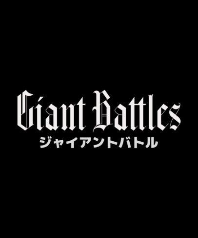 T-Shirt Design Maker With a Japanese Title Show Theme