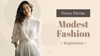 Intro Video Maker for a Modest Fashion Inspiration Vlog 7849