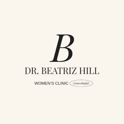 Logo Maker Featuring a Gynecology Theme for a Women's Clinic