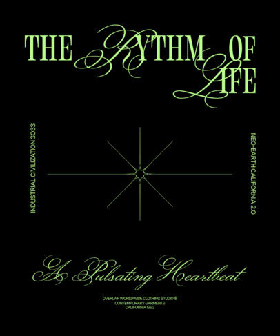 T-Shirt Design Template Featuring Modern Layouts with Contrasting Fonts