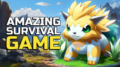 YouTube Thumbnail Creator Featuring a Palworld-Inspired Theme