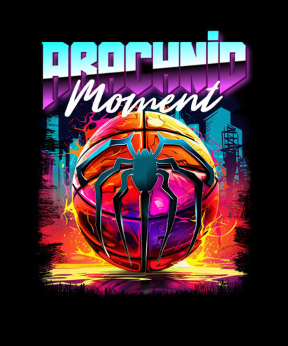 T-Shirt Design Maker Featuring Graphics Inspired by Spiderverse