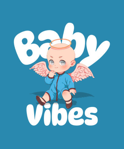 Kawaii T-Shirt Design Maker Featuring a Kewpie-Inspired Theme