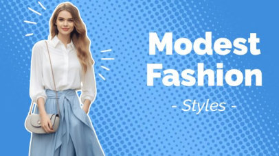 Stylish Intro Video Generator for a Modest Fashion Vlog