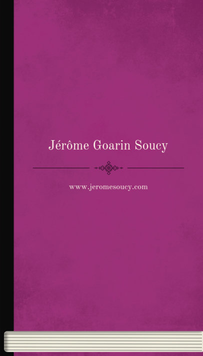 Writer Business Card Maker with Classical Design 