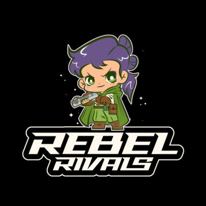 Space Rebel Logo Creator for a Star Wars-Inspired Geek Store