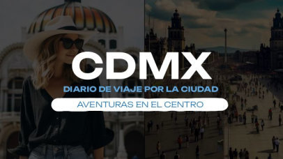 Intro Video Maker for a Mexico City Travel Diary Vlog