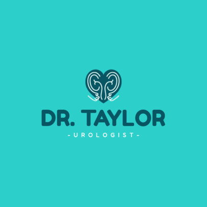 Urologist Logo Maker Featuring a Heart Graphic
