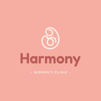 Women's Clinic Logo Generator Featuring an Abstract Icon