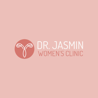 Logo Maker with an Abstract Icon for a Women's Clinic