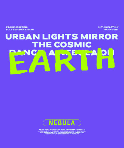 Quote T-Shirt Design Generator Featuring a Graffiti Word 