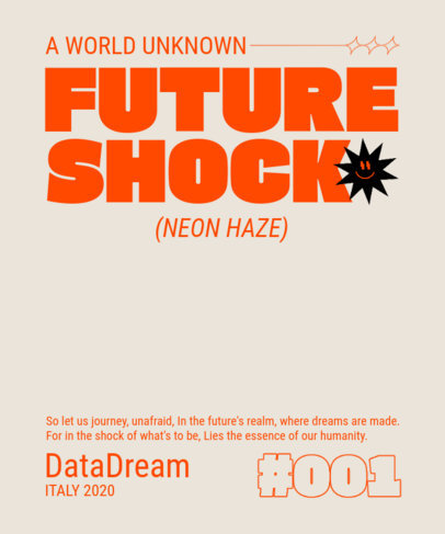 T-Shirt Design Generator Featuring a Phrase in a Heavy Font with a Smiling Star