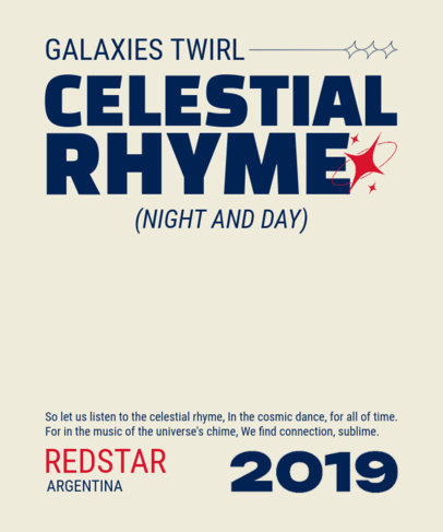 T-Shirt Design Maker Featuring a Phrase with Star Graphics