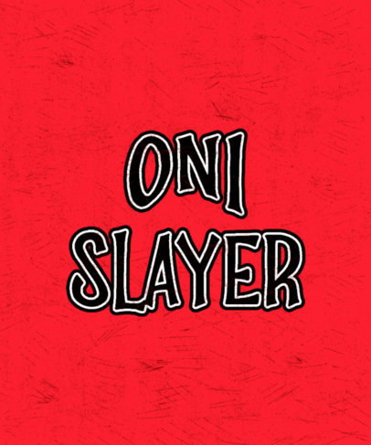 Title Card T-Shirt Design Maker Featuring an Anime-Inspired Aesthetic