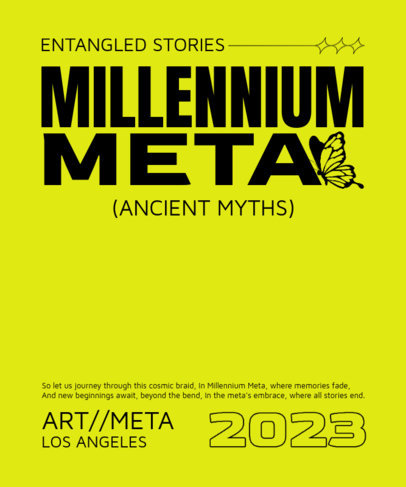 T-Shirt Design Creator Featuring a Butterfly Graphic and a Quote ed6866i