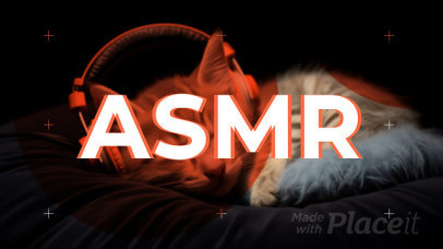 Intro Video Template with an AI-Generated Cat Picture for an ASMR Channel