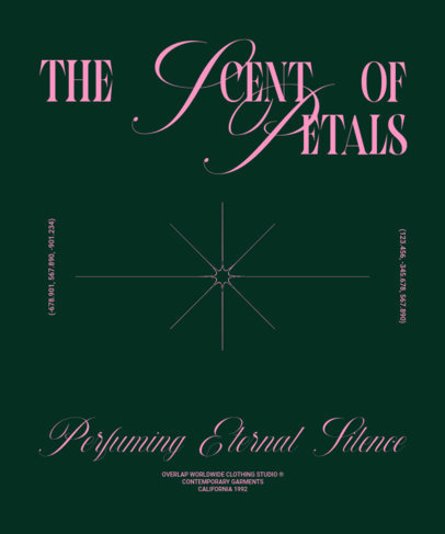 T-Shirt Design Generator Featuring a Quote in Contrasting Fonts with a Star