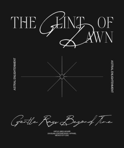 Modern T-Shirt Design Creator Featuring a Phrase in Contrasting Typographies