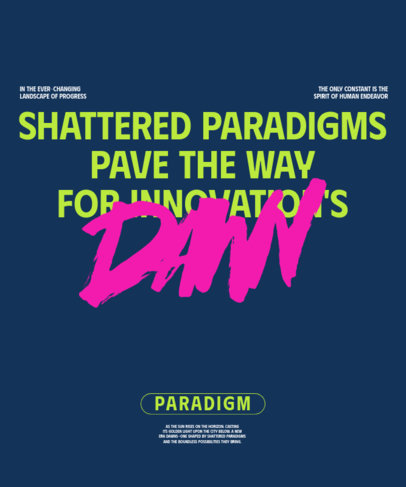 Urban-Style T-Shirt Design Creator Featuring a Phrase in Contrasting Fonts