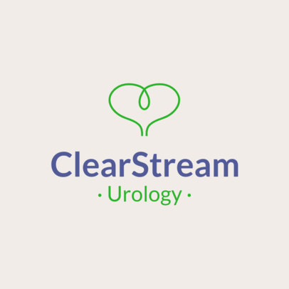 Logo Template With a Health Theme for an Urology Clinic