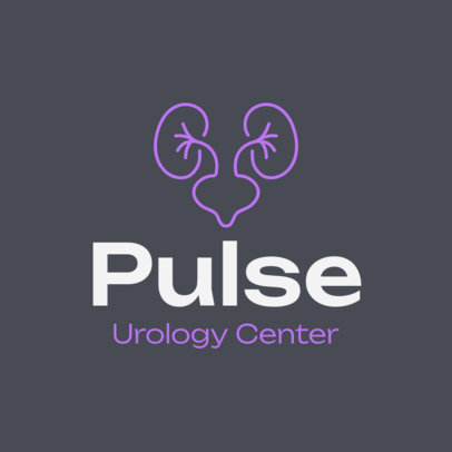 Urology Center Logo Generator Featuring a Male Reproductive System Graphic 