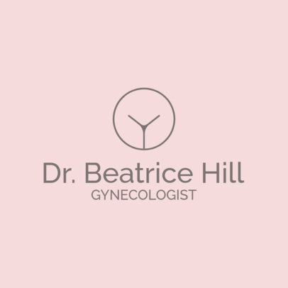 Logo Maker Featuring a Gynecologist Theme for a Medical Clinic