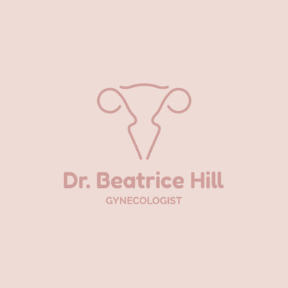 Medical Logo Template for a Gynecologist Doctor