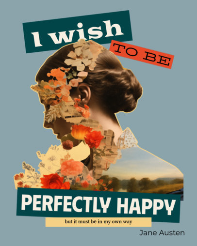 Instagram Post Creator with a Quote and Collage for Women's Day 