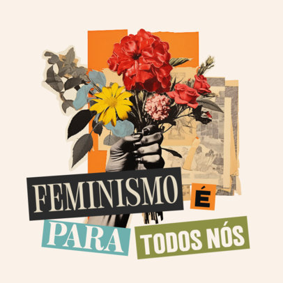 Instagram Post Creator With a Feminist Theme for Women's Day