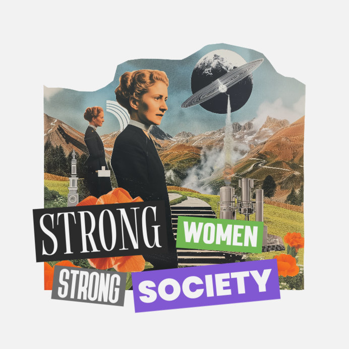 AI-Generated Instagram Post Template With a Feminist Quote for Women's Day