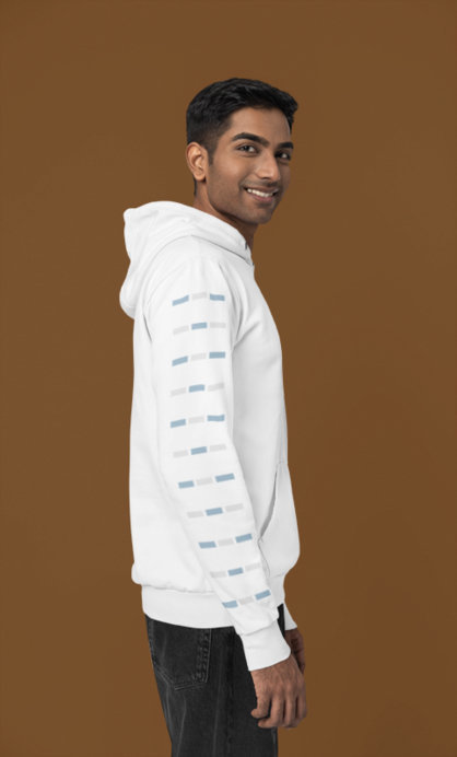 Gildan Hoodie Mockup of a Happy Man in a Profile Pose in a Studio