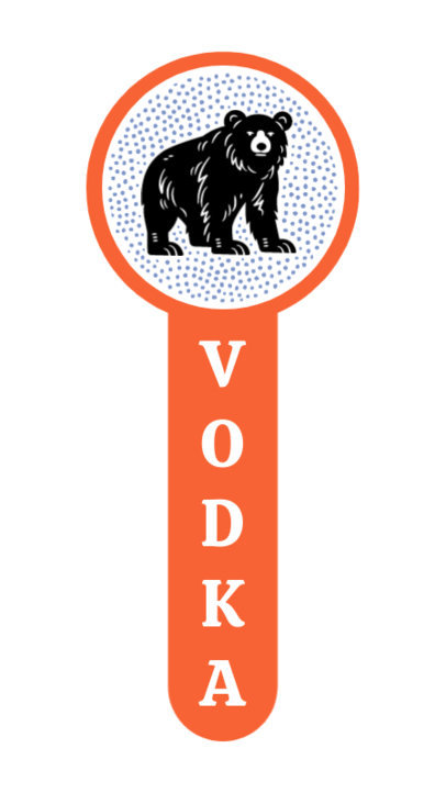 Sticker Maker for an Organic Handmade Vodka Brand 6408