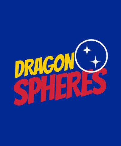 Typographic T-Shirt Design Maker With Bold Typefaces Inspired by an Anime Title