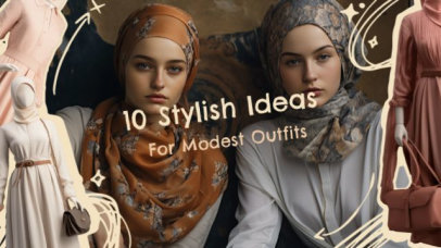 Intro Video Template With Ten Stylish Ideas for Modest Fashion Outfits 7853