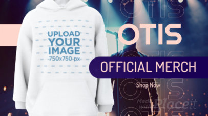 3D Pullover Hoodie Video to Promote Concert Merch