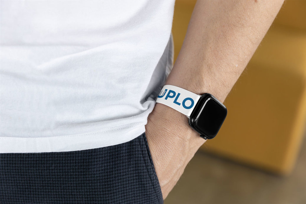 Watch Band Mockup Featuring a Man's Hand in a Pocket