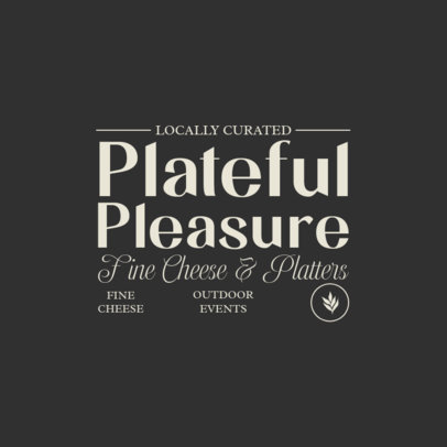 Logo Generator for a Fine Cheese Platter Service