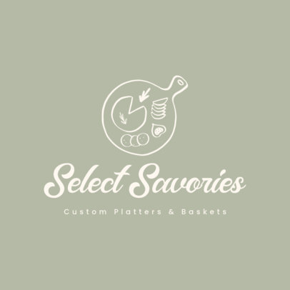 Logo Template for a Custom Cheese Basket Service